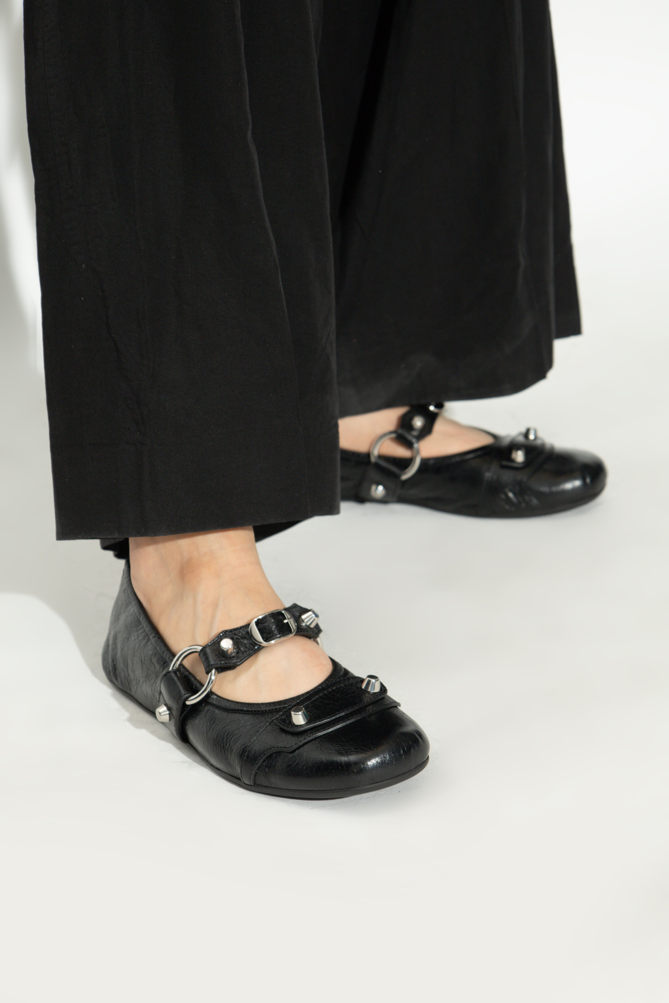 ★BALENCIAGA★CITY フラットミュール ホワイト の ウィメンズ City ミュール フラット スニーカー